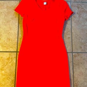 OLD NAVY Cotton Dress Small Vermillion